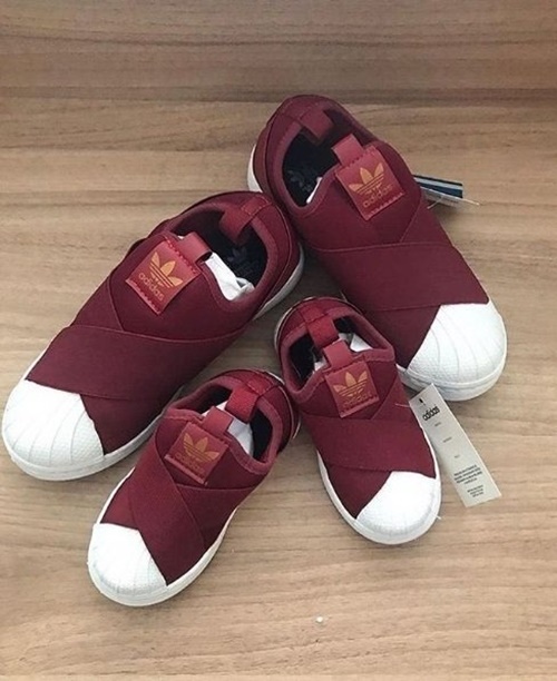 adidas slip on bordo
