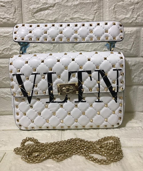 valentino bolsa gold chain