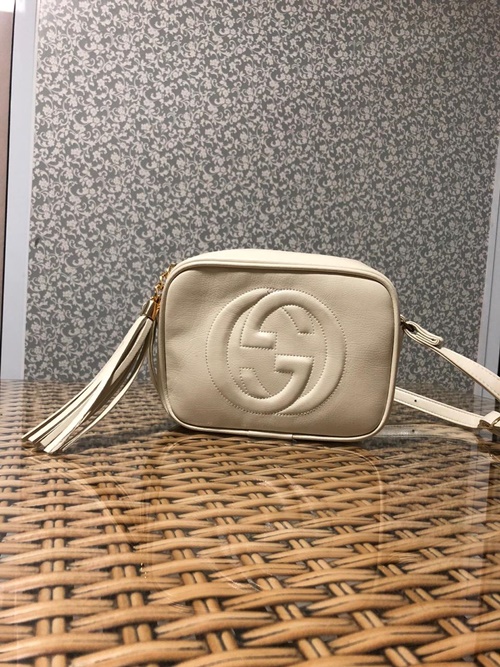 gucci disco bolsa white