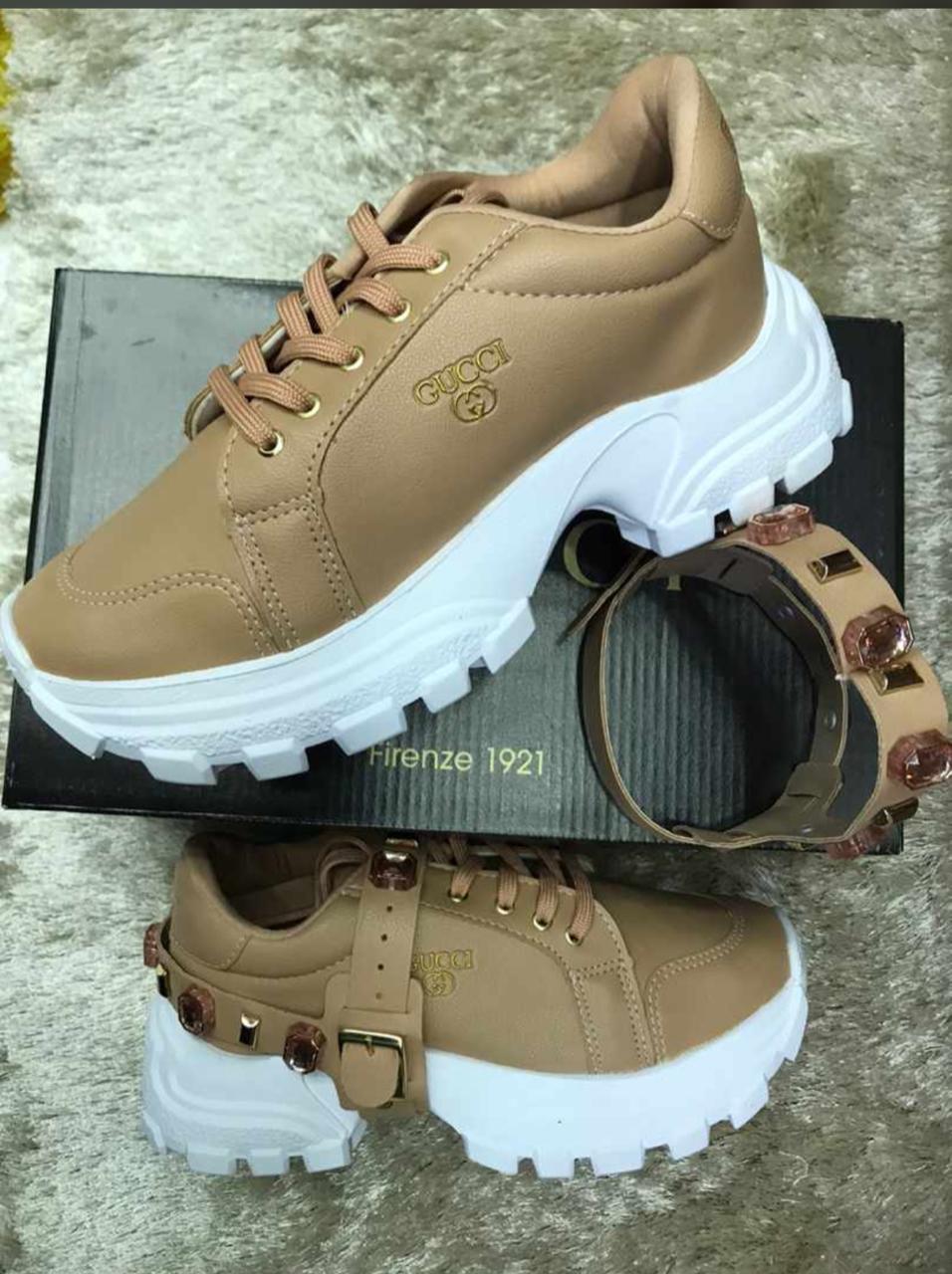 tenis plataforma gucci