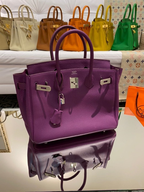 hermes birkin purple bolsa